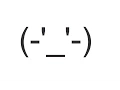 Serious Emoticon Face - Copy and Paste Text Art
