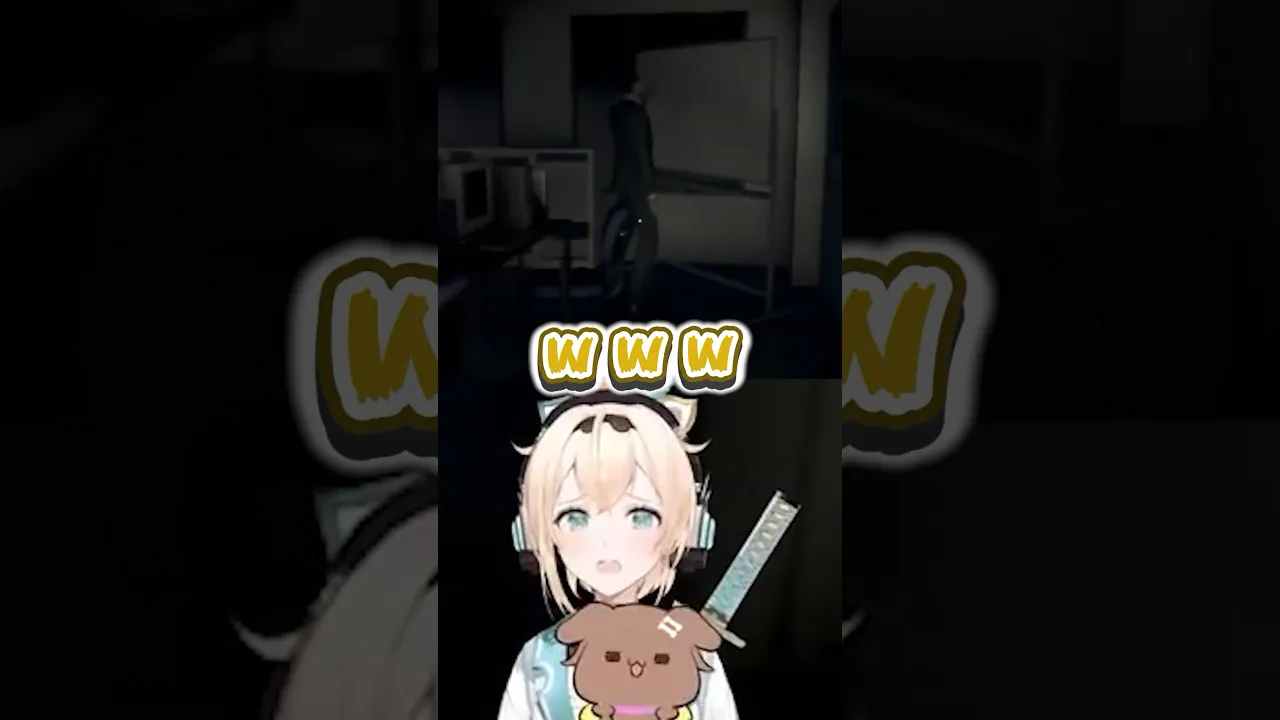 ホラゲが苦手な先輩にホラゲ見守りをしてもらった結果?#shorts #かざまが斬る #切り抜き #戌神ころね #風真いろは