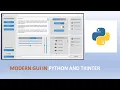 Modern Graphical User Interfaces in Python and Tkinter tutorials