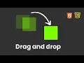 JavaScript drag and drop element html and css
