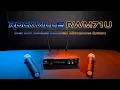 The Rockville RWM71U Dual UHF Handheld Wireless Microphone System w Metal Receiver handheld mics