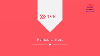 Python Tutorial - Literals
