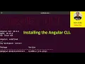Installing the Angular CLI