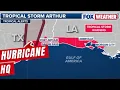 Tropical Storm Arthur s Center Re-Forms Near Galveston Texas
