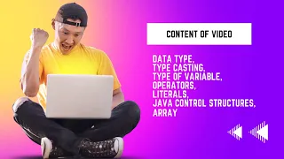 Java Tutorial Part 3 DataType Type of Variable Operators Literals Control Structures Array