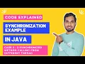 Case 2 - Synchronization Example 2 Synchronized method calling from Different Thread