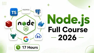 Node JS Full Course 2026 Complete Backend Development Course 17 Hours