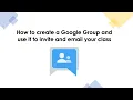 How to create a Google Group