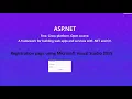 Code to create a simple registration form in C Visual Studio 2010 using Windows Application