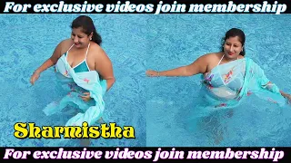 high fashion shoot concept sharmistha saree video shoot in swimming pool sareelove sareefashion
