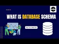 What is database schema SQL tutorial for beginners