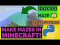 AUTOMATIC MAZE MAKER IN MINECRAFT Make custom mazes using Python in your Minecraft World