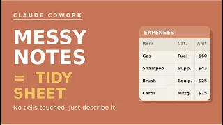 Turn Messy Notes Into a Clean Spreadsheet in 30 Seconds