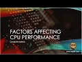 OCR GCSE Computer Science with Mr Goff 02 Factors affecting CPU performance