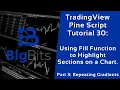 TradingView Pine Script Tutorial 30 - Using Fill Function on a Chart Part 3 Repeating Gradients