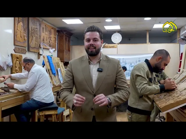 من إبداعات ورشة النقش والزخرفة لوحات تحمل أجمل المشاهد من سيرة آل البيت عليهم السلام تقديم حيدر رائد