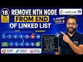 Remove Nth Node From End of Linked List LeetCode 19 2 Pointer Trick Python