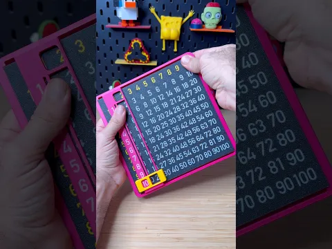 3D Printed Multiplication Tables Calculator