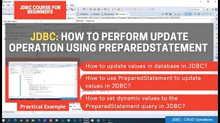 6 How to Perform Update Operation in JDBC using PreparedStatement