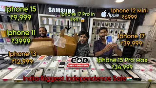 Biggest Independence Day Sale🇮🇳 | Iphone Starting Only ₹3999😱 | Iphone 15 ₹9,999🤩 | 15 Free Gifts🎁