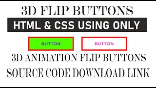 Animated 3D Flip Buttons using HTML CSS Style Web Code SWC