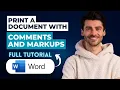 How to Print a Word Document with Comments and Markups 2026 Guide