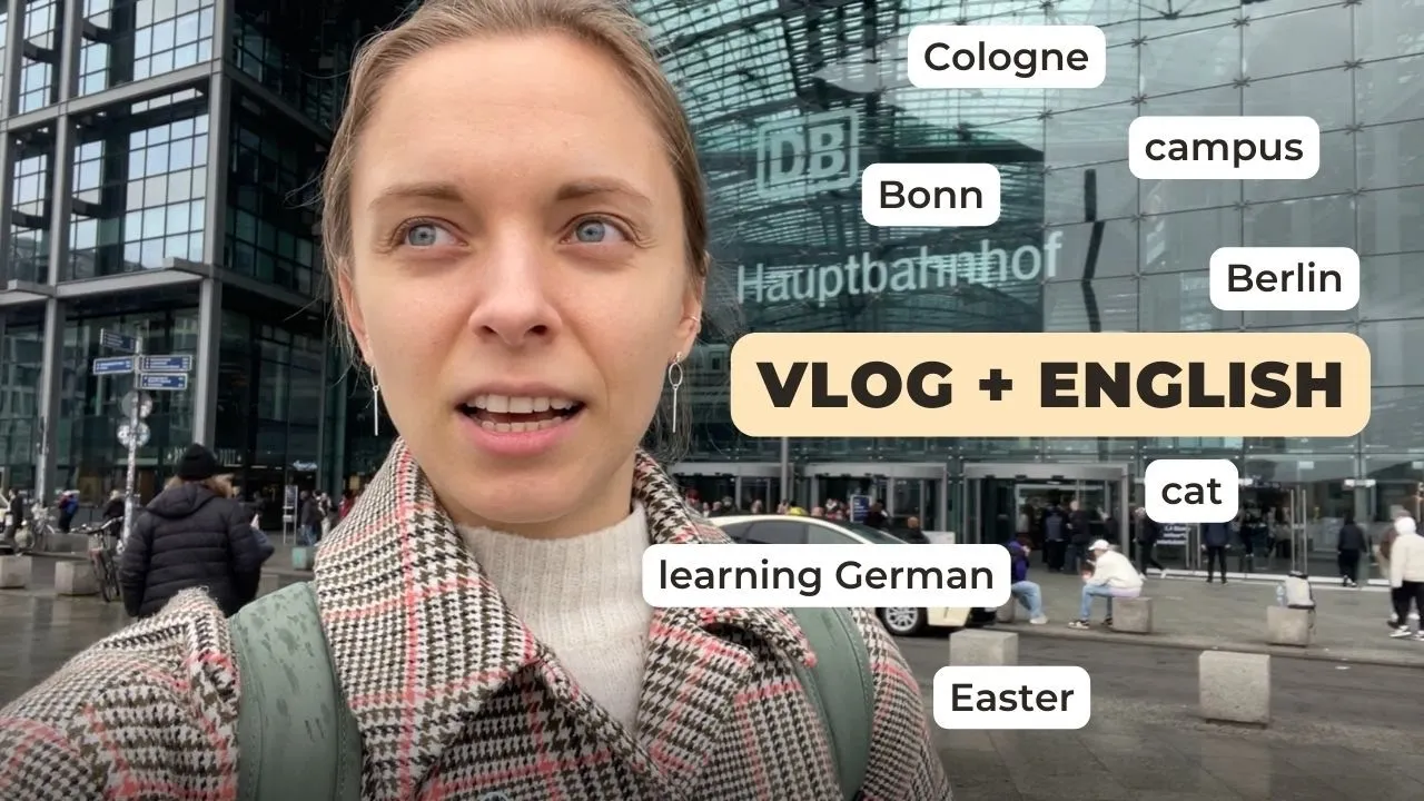 A vlog with useful vocab for learners of English (spring 2023)
