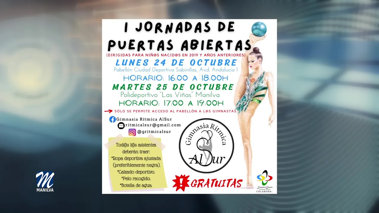 Jornadas de puertas abiertas del Club Gimnasia Rítmica AlSur