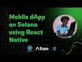 React Native Expo Solana Tutorial Create a web3 Mobile dApp with Wallet Login Token Transfers
