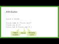 Attributes and Methods