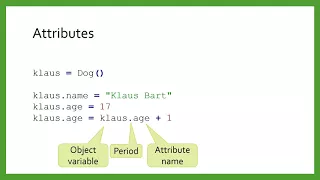 Attributes and Methods