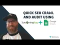 Download Lagu Quick SEO Crawl and Audit with Screaming Frog and Google Sheets