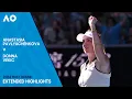 Anastasia Pavlyuchenkova v Donna Vekic Extended Highlights Australian Open 2024 First Round