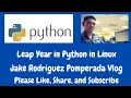 Leap Year in Python in Linux