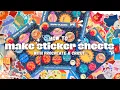 How I Make Sticker Sheets Using Procreate Cricut to Make Stickers Tutorial