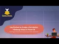 Use Python to Create a Correlation Heatmap Visual in Power BI