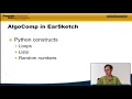 4 4 - Algorithmic Composition in EarSketch Music Technology
