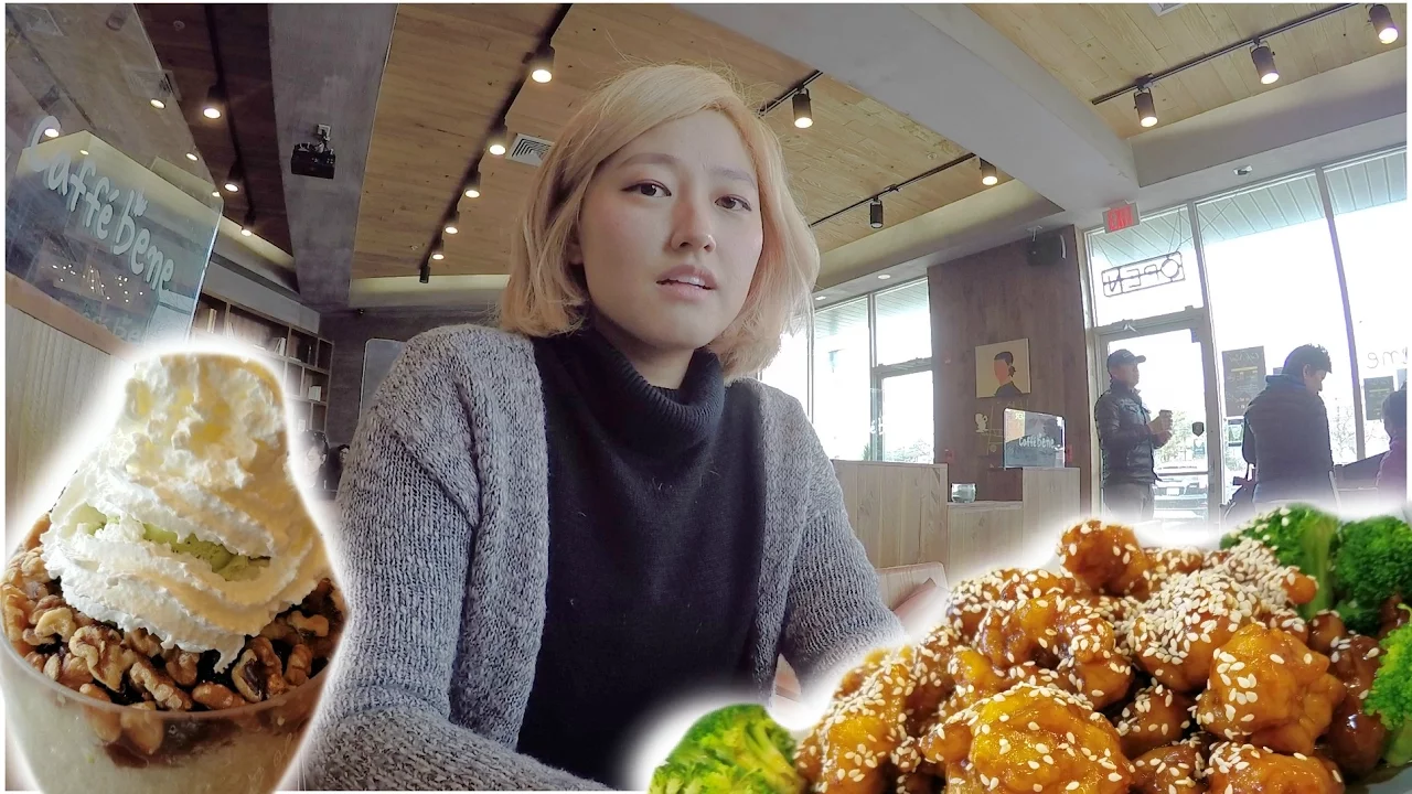 [FOOD VLOG#1] Sesame Chicken + Korean Desserts mukbang