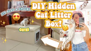 DIY Cute Litter Box Hidden Seating In Your Living Room Mini Shopee Haul Aesthetic Litter Box