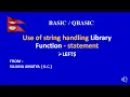 A QBASIC PROGRAM TO SHOW THE USE OF STRING HANDLING FUNCTION LEFT