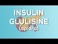 Insulin Glulisine Apidra Nursing Drug Card Simplified - Pharmacology