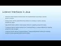 Listener Interfaces in Java Lecture 42 AWT Programming--III