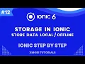 Local Storage in ionic Ionic 6 Step By Step