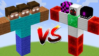Herobrine vs All Minecraft Bosses,Wither Storm,Warden - Minecraft Mob Battle