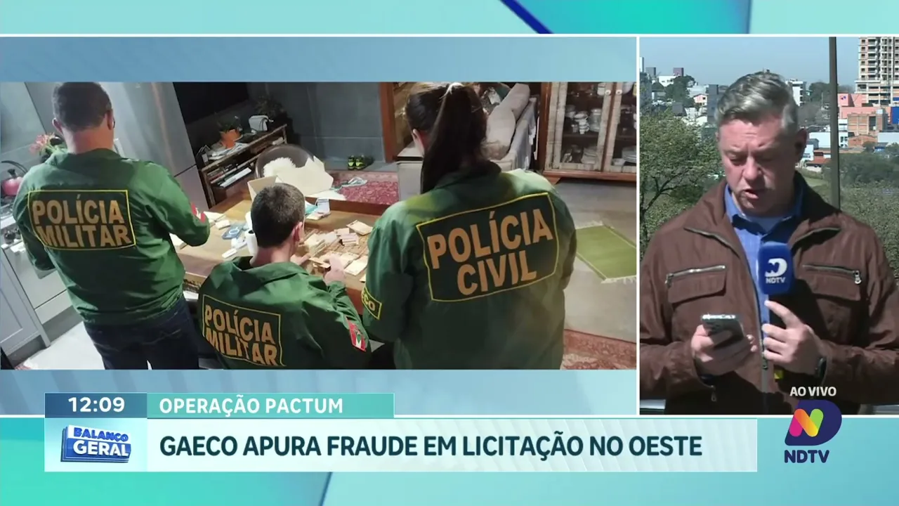 Operação do GAECO investiga fraude em licitação no Oeste de SC