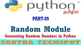 Random Module Generating Random Numbers in Python Python Tutorial in Tamil