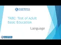 TABE Language Review
