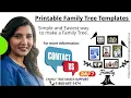 Printable Family Tree Templates 100 Free