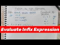 DATA STRUCTURE Evaluate Infix Expression using Stack