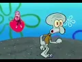 Squidward Running Away from Charlie MEME